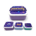 Set of 3 Lunch Boxes – Game Over BPA Free