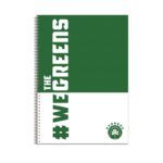 ΤΕΤΡΑΔΙΟ ΣΠΙΡΑΛ Α4 2ΘΕΜ. - WE THE GREENS ΠΑΝΑΘΗΝΑΪΚΟΣ ΜΠΑΣΚΕΤ 6