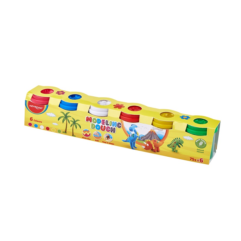 PLASTELINI-6COLOURS Πλαστελίνη 75gr. x 6 ΧΡΩΜ. BASIC - Image 1