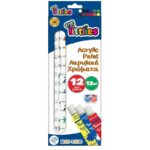 Ακρυλικά Χρώματα The Littlies 12ml 12 Χρώματα