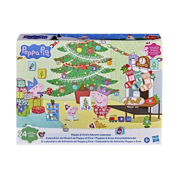 PEPPA-ADVENT1 Hasbro Peppa Pig: Peppa & Evine's Advent Calendar - 24 Suprises - Image 1