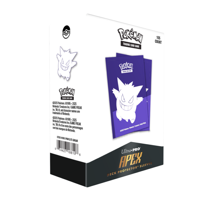 Elite Gengar 105ct Apex Deck Protector Sleeves for Pokémon - Image 1