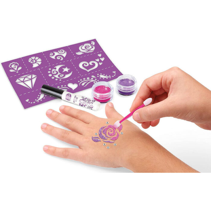 Cra-Z-Art Glitter Beauty Set 3-σε-1 Σετ Διακόσμησης Μαλλιών & Σώματος με Γκλίτερ και Πετράδια - 8+ Ετών - Image 3