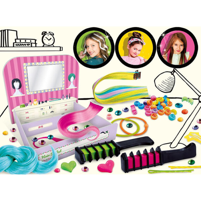 Studio Κομμωτικής - Εκπαιδευτικό Παιχνίδι Hairstyling με Εξτένσιον & Αξεσουάρ - Image 3